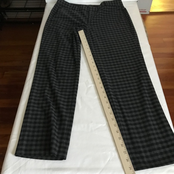 BANANA REPUBLIC Gingham Check Ryan Straight Leg Trouser Pants Women’s Size 10 - Picture 15 of 16